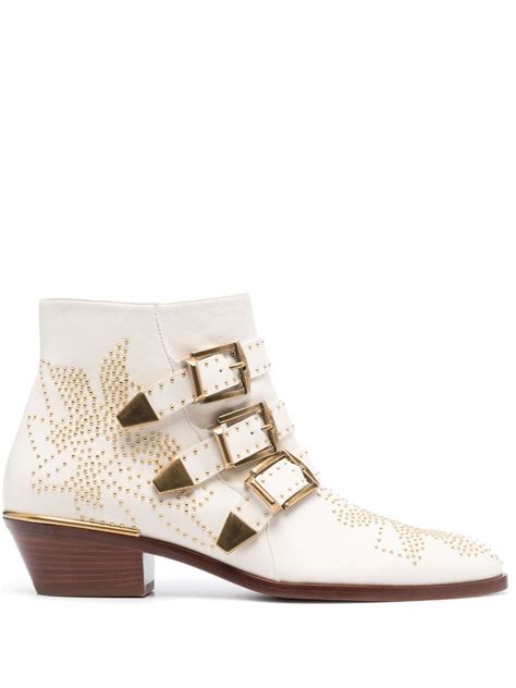 chloe susanna boots white